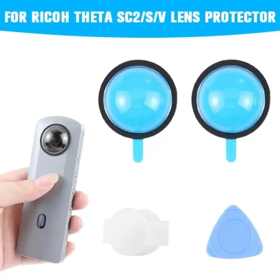 Para pulsuz pu590 júnior lente guarda recoita sc2 lente guarda protetor de pc para ricoh theta sc2/s/v 360 tesla proteção da lente da câmera