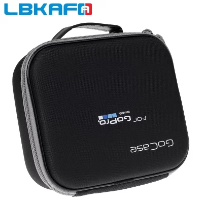 Lbkafa eva bolsa portátil de armazenamento de viagem capa protetora para gopro hero 13 12 11 10 sjcam dji osmo ação 3 4 5pro câmera