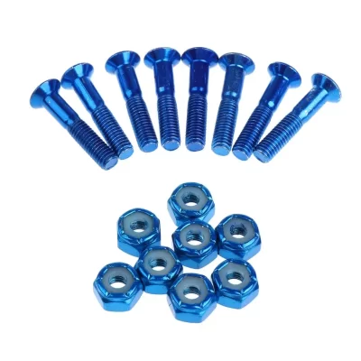8 peças novo conjunto de hardware para caminhão de skate, parafusos para longboard