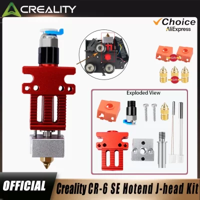 Creality oficial cr6 se todos os kits hotend de metal j-head montado cabeça de impressão quebra aquecedor termistor para ender 3 cr6 se cr5 pro