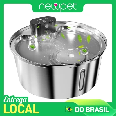 Newpet 7.5l fonte de água sem fio para cães sensor automático fonte potável para gatos cão bebedor pet dispensador de água acessórios