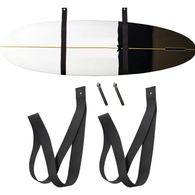 Prancha de surf longboard parede estilingue alça de armazenamento prancha rack sistema garagem cabide montagem na parede ajustável