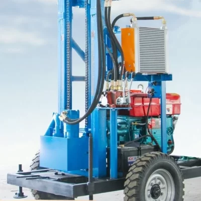 Hot selling mobile drilling diesel water well drilling rig, 150 meter deep portable drilling rig price