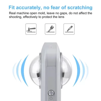 Kit de capa protetora para pc, proteção de lente para ricoh theta sc2/s/v, proteção panorâmica, acessórios para câmera esportiva