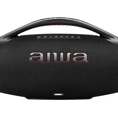 Caixa de Som Aiwa Boombox Plus AWS-BBS-01-B Bluetooth Amplificada 200W USB - Bivolt