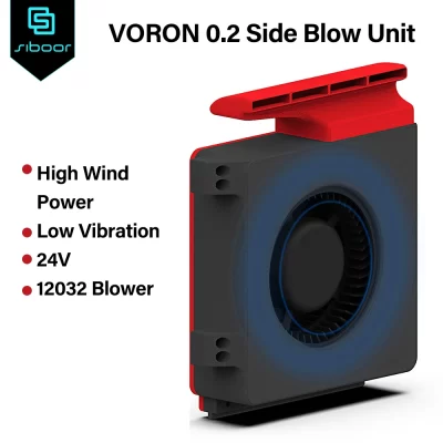 VORON V0 Série 24V 12032 Modelo Unidade de Ventilador de Refrigeração Auxiliar Alto Fluxo de Ar Baixa Grande Ventilador de Vibração 2800 RPM Unidade de Sopro Lateral