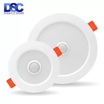 2 pçs/lote Led Downlight 5W 7W 9W 220V PIR Sensor de Movimento Luz de Teto 2.5/3/4 polegada Rodada Painel Led Down Light Spotlight Iluminação