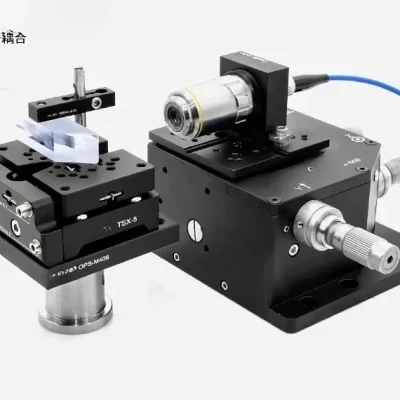 Five axis displacement platform manual fine adjustment of pitch and tilt deflection optical moving slide XYZ axis optical