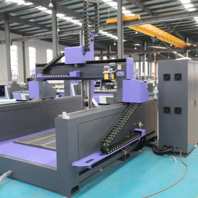 4 Axis CNC Router Cutting Engraving Milling Machine with Swing Head 360 Degree for Foam Wood Car Yacht Boat Mold Making