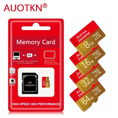 Micro Drive SD Card 64GB 32GB 16GB 8GB High Speed Memory Card Class 10 8 16 32 64gb Flash Card C10 Mini SD TF Card for Cellphone