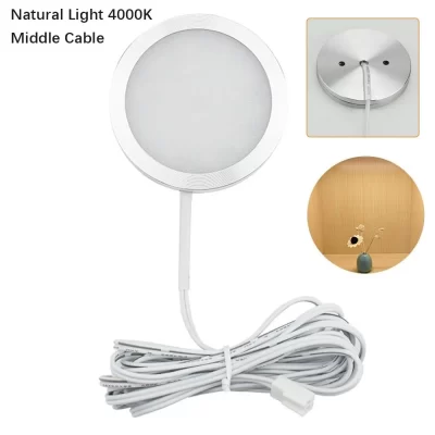 Luz de teto embutida de alumínio 21led 3000k/4000k/6000k luzes led circulares dc12v 3w fino 8mm lâmpada de teto circular armário