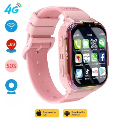 2025 novo para xiaomi gps relógio inteligente das crianças 4g pista câmera de chamada vídeo sos display à prova dwaterproof água localização lbs rastreador smartwatch