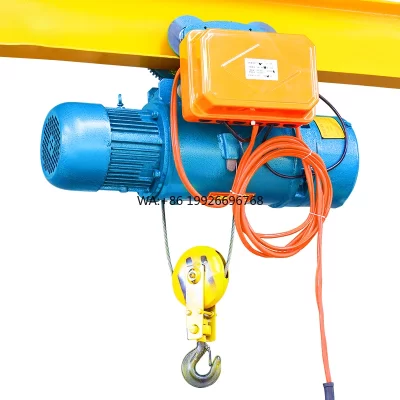 CD1 MD1 Tipo 1-10Ton Cabo de aço de talha de corda de fio elétrico de velocidade dupla Modelo de 6m9m para oficinas de reparo de máquinas Fabricação de plantas