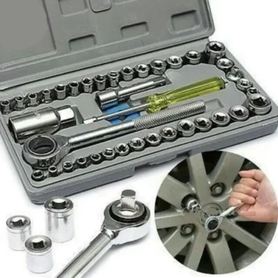 O conjunto de soquetes de chave L33A_40PCS são adequados para desmontagem e montagem manual de ferramentas de automóveis e motocicletas