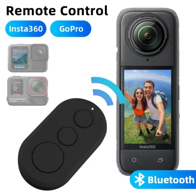 Controle remoto bluetooth para insta360 x5 x4 x3 x2 insta 360 ace pro 2 gopro 13 12, controlador de botão de liberação do obturador de fotografia