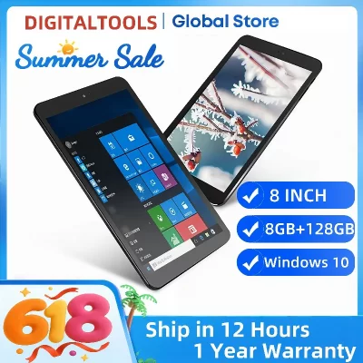 Big Sales 8GB RAM 128GB ROM 8 INCH Windows 10 Tablet PC HD-MI Port WIFI Blue-tooth x5-Z8300 Quad Core 1280x800IPS Dual Cameras