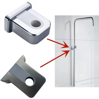 Suporte plástico ajustável do chuveiro Rod, suporte da barra do trilho, braçadeira elevador, base fixa, acessórios do banheiro, útil, novo