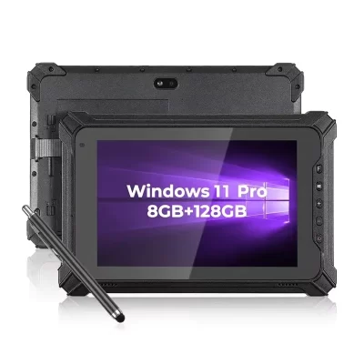 CHWEIDA 8 Inch Rugged Windows Tablet with 8GB RAM 128GB ROM Built-in Barcode Scanner 4G WiFi Enabled Handheld Industrial Tablet