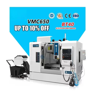 Vertical Machining Centers Machine Parts VMC650 Metal Cnc Milling Machine Cheap