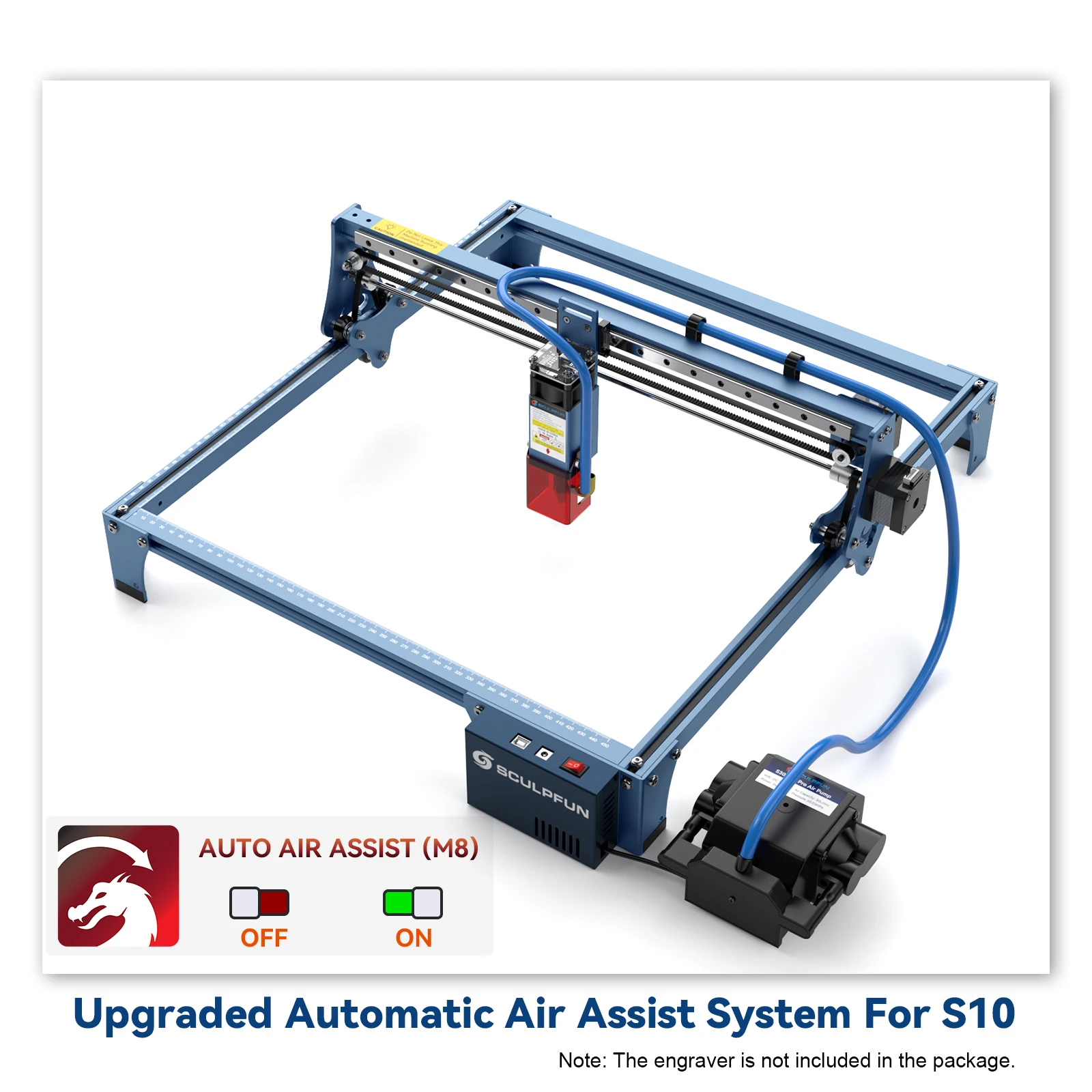 Kit SCULPFUN Automatic Air Assist, Bomba de 30 Minutos Adequado para S9, S10 Laser Atualizado, S30 32bit - Image 2