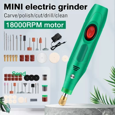 12v 18000r elétrica mini moedor caneta de gravura sem fio moedor micro ferramentas rotativas broca para jóias kit broca metal