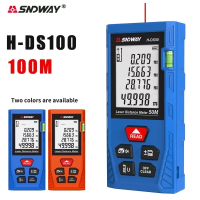 Sndway medidor de distância a laser digital range finder 100m 70m 50m rangefinder trena lazer fita métrica régua roleta ferramenta medidor