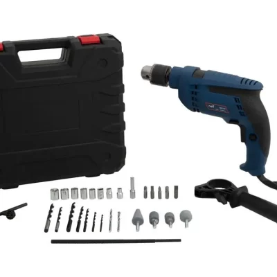 Furadeira de Impacto Nell 650W Velocidade Variável e Reversível 1/2” com Maleta 27 Peças MB7130 - 110V
