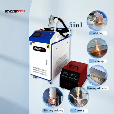 2025 new arrival factory direct sale 1.5kw Relfar 5in 1 metal welding battery laser welder cleaner cutter machine