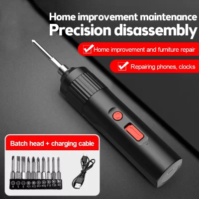 Mini chave de fenda elétrica portátil inteligente sem fio automático multi-função bits conjunto de ferramentas elétricas com bits para entusiastas do diy