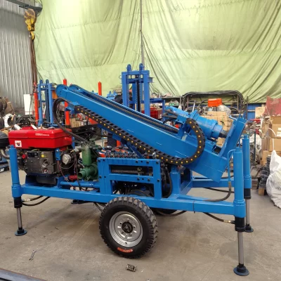 Customized Small 180m 200m Crawler Deep Well Drilling Rig Machine Mud Pump Exploration Shllow Well Drilling Rig