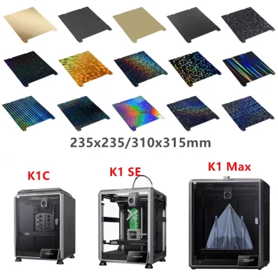 For Ender-3 S1 Pro/Ender 3 V3 SE / Ender-5 S1 Build Plate 235x235mm K1 K1C PEI Sheet Double Sided PEO PET PEY Spring Steel Sheet