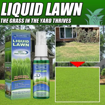 Spray de gramado verde; Spray nutritivo concentrado para crescimento de grama de campo de futebol ao ar livre para quintal.
