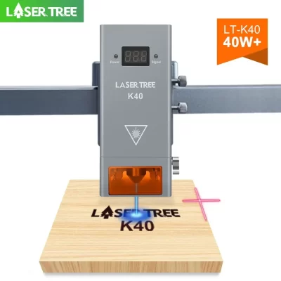 Laser tree 40w módulo de laser de potência óptica com cabeça laser de assistência de ar 450nm ttl luz azul para gravador cnc ferramentas de corte de madeira
