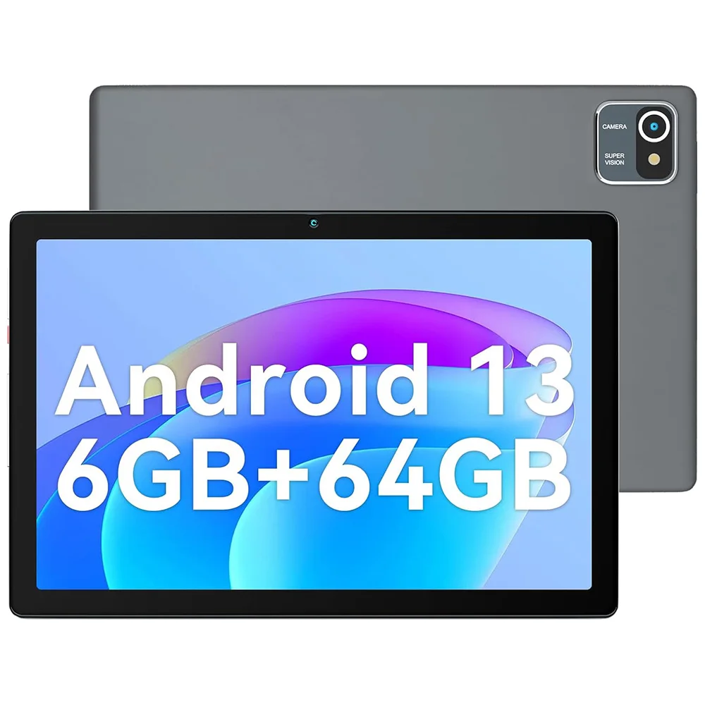 URAO MB1001 Android 13 Tablet 10 Inch 6GB RAM + 64GB ROM 128GB Expandable 5000mAh IPS Display 5G WiFi Dual Camera Tablet PC Gift