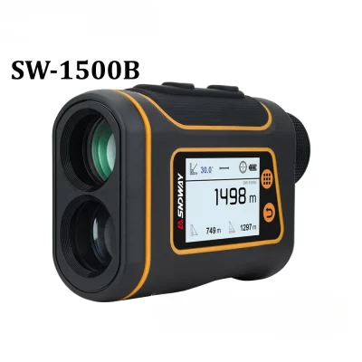 Sndway telescópio laser range finder medidor de distância digital caça monocular golfe rangefinder display lcd roleta fita métrica