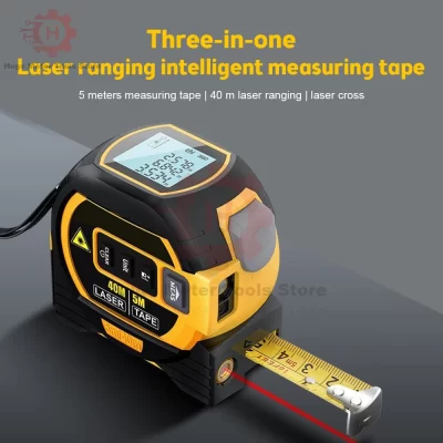 trena a liser digital Medidor de distância a laser de alta precisão, 40m, telêmetro 3 em 1, fita digital, equipamento de levantamento, fita métrica, fita retrátil
