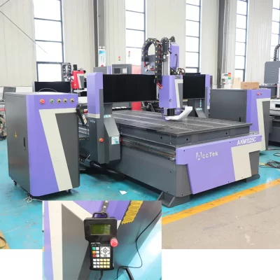 Econômico 3 Eixo CNC Router Milling Controller, ATC 8 Liner Tool Changer, 1300*2500mm, à venda