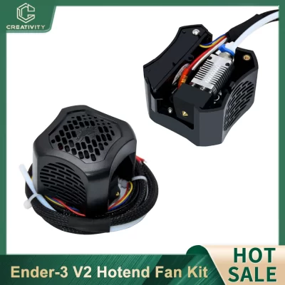 Ender 3 V2 Full Hotend 24V Kit Extrusora de Ventilador de Refrigeração com Capa de Silicone Extrusora totalmente montada para peças de impressora 3D Ender-3 V2