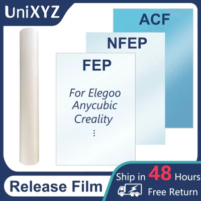 Filme de liberação de impressora 3d, 2 peças, acf fep fep, para creality halot anycúbic photon mono 4 ultra elegoo mars saturno 2 3 resina lcd