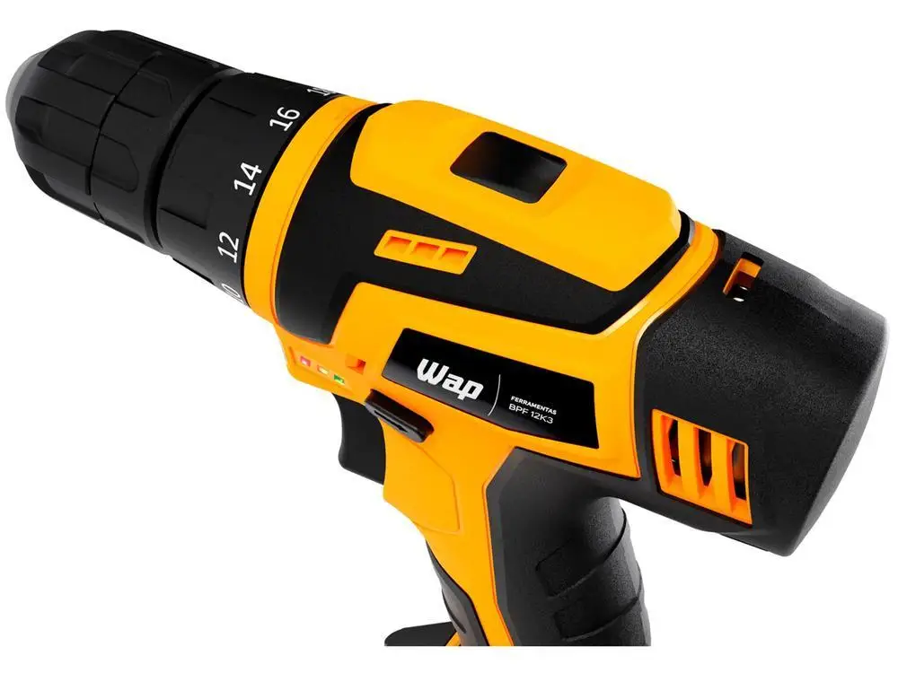 Furadeira e Parafusadeira Wap a Bateria 12V com Maleta 13 Peças BPF 12K3 - Image 6