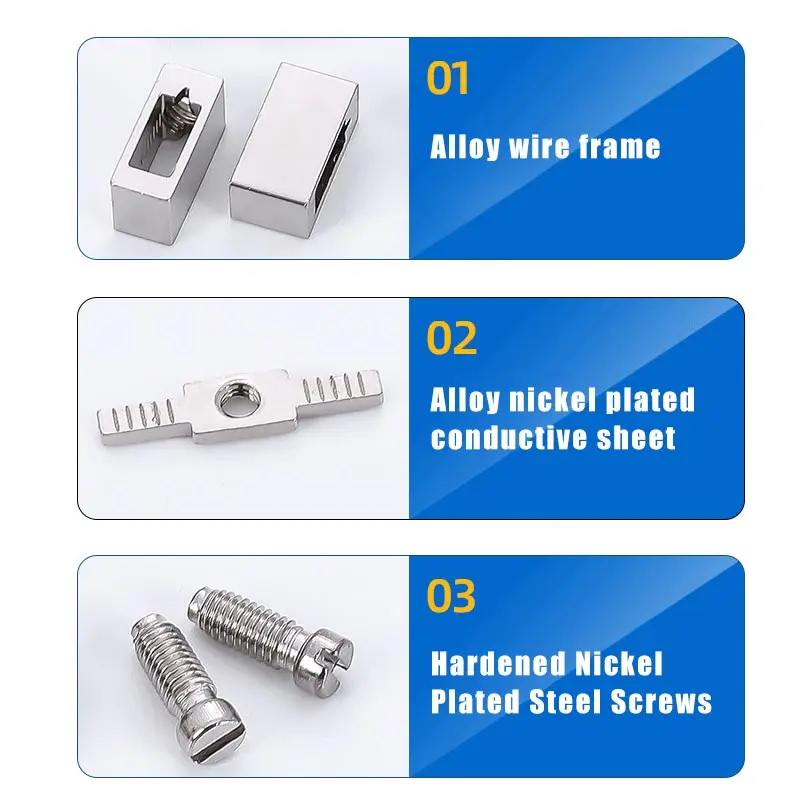 10/100pcs 7 Colors DIN Rail UK2.5B Terminal Block Clamp Connector 800V 32A UK-2.5N 2.5mm Square Universal Screw Connectors - Image 4