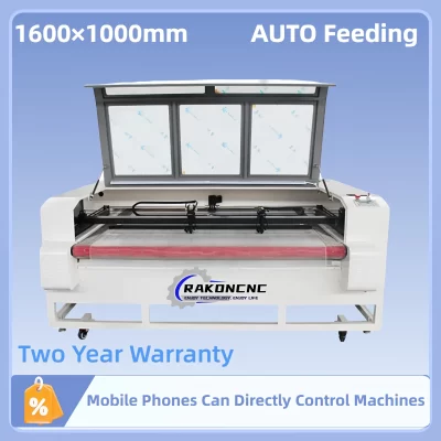 Co2 Laser Cutting Machine 1610 100w Co2 Laser Engraver Cutter Auto Feeding