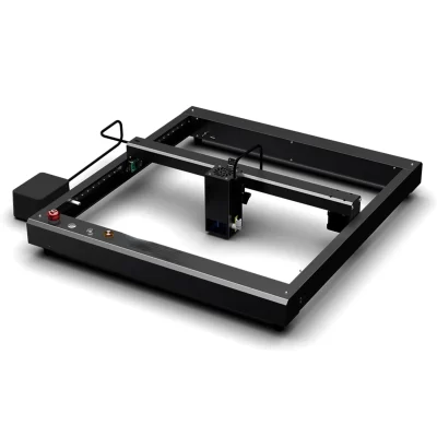 Gravador a laser p2 22w, potência a laser com sistema automático de assistência aérea, velocidade superrável, proteção para os olhos, 420x400mm, área de gravação
