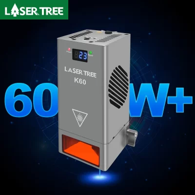 Árvore a laser k60 potência óptica 60w cabeça laser ajustável 20w/40w módulo de potência para cnc gravador a laser corte carpintaria ferramentas diy
