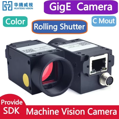 Gigabit Ethernet GigE Máquina de Visão Câmera Industrial Color Rolling Shutter C Boca Fornece SDK Windows Linux Demo Python