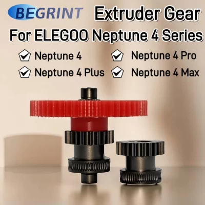Para elegoo netuno 4 extrusora engrenagens de aço endurecido netuno 4 plus kit engrenagem extrusora para elegoo netuno 4 pro atualizações impressora 3d