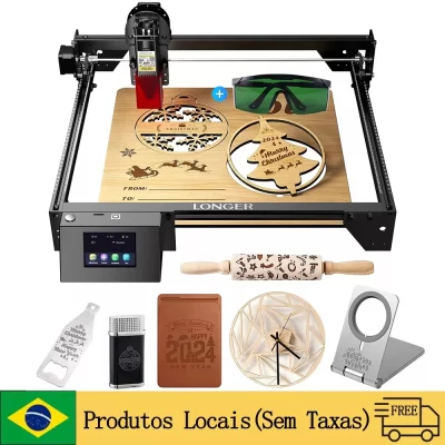 Ray5 20w máquina de gravação a laser corte wifi/app/uso/cartão tf 450x440m poderoso diy cnc gravador cortador + óculos de proteção