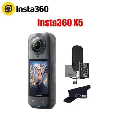 Câmera insta360 x5 2025 nova lente substituível 8k 30fps triplo chip ai superior baixa luz 185 minutos de vida de execução insta 360
