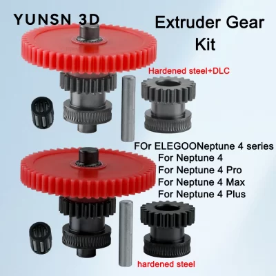Para netuno 4/pro/plus/max molde nanocoated aço extrusora integrada engrenagem cnc kit de impressão precisa para impressora 3d elegoo