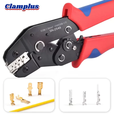 Alicate de crimpagem de fio catraca SN-2549 para JST PH 2.0mm,XH 2.5mm,VH 3.96mm,JWPS 4.0mm Passo, Terminais Dupont Ferramenta de braçadeira crimper